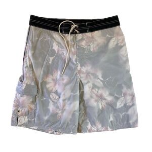 Vintage USA Made Long Board Swim Trunks